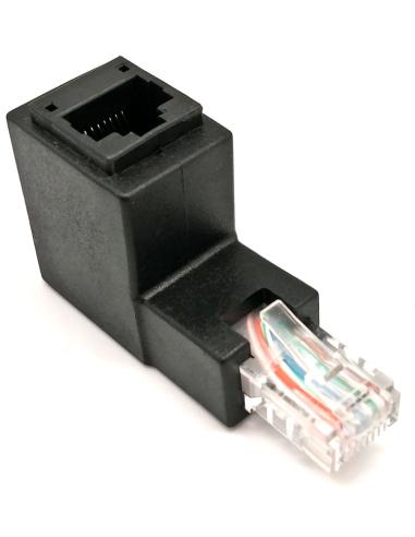 RJ45 BASE MASCULINO-FEMININO 90º UTP
