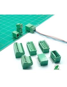 BANDE FEMELLE INCLINÉE À BRANCHER 2 BROCHES 3,5 mm