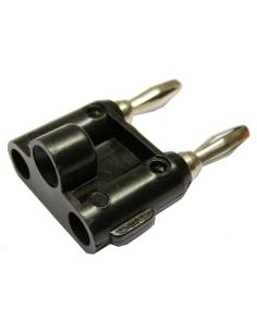 ADAPTADOR DOBLE BANANA MACHO COLOR NEGRO