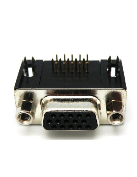 ADAPTADOR DE COTOVELO FÊMEA SUB-D 15P P.C.B.