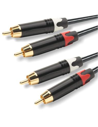CONEXION 2 x RCA MACHO - 2 x RCA MACHO 1m