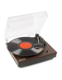 TOCADISCOS BT MADERA OSCURA RP112D