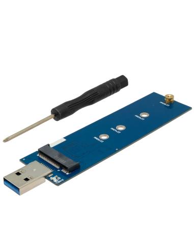 ADAPTADOR USB 3.0 a M.2 SATA SSD tipo B o B+M