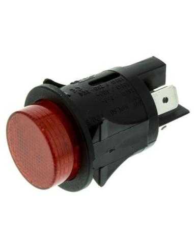 INTERRUPTEUR ALLUMÉ-ARRÊT 220V Ø25mm ROUGE