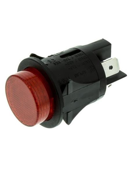 INTERRUPTEUR ALLUMÉ-ARRÊT 220V Ø25mm ROUGE