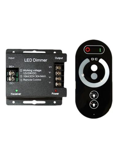 CONTROLADOR DE FITA LED MONOCROMÁTICO COM COMANDO 12-24V 432W