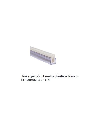 1m PERFIL SUJECCION PLASTICO TIRA LED NEON