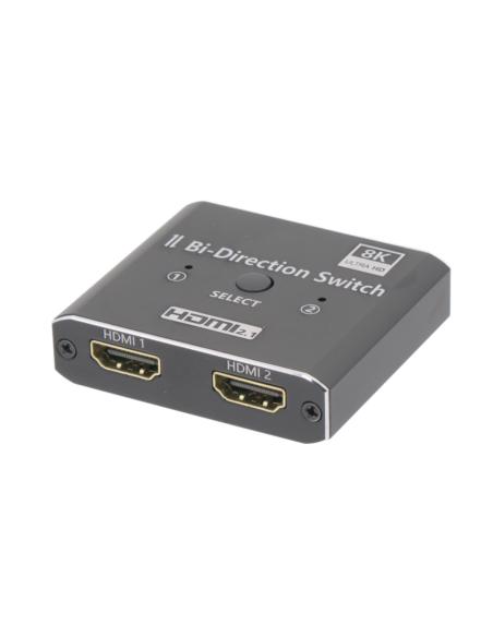 INTERRUPTOR/SPLITTER (Bidirecional) 1x2 / 2x1 8K@60Hz