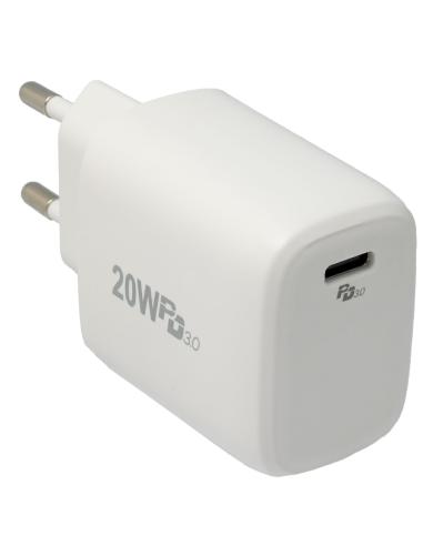 CARREGADOR DE REDE USB TIPO C 20W ENTREGA DE ENERGIA