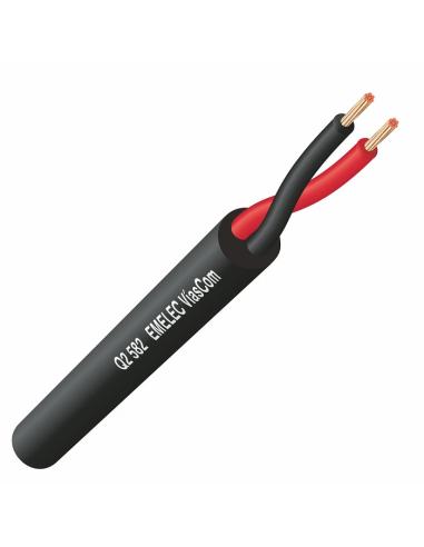 CABLE PARA TIRAS DE LED 2x0,50mm2 NEGRO