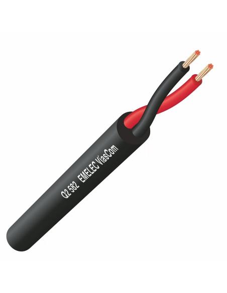 CABLE PARA TIRAS DE LED 2x0,50mm2 NEGRO