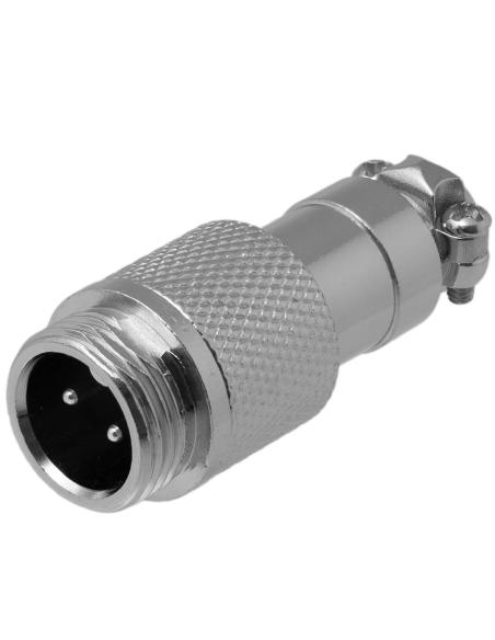 CONNECTEUR MÂLE GX12 À 2 BROCHES