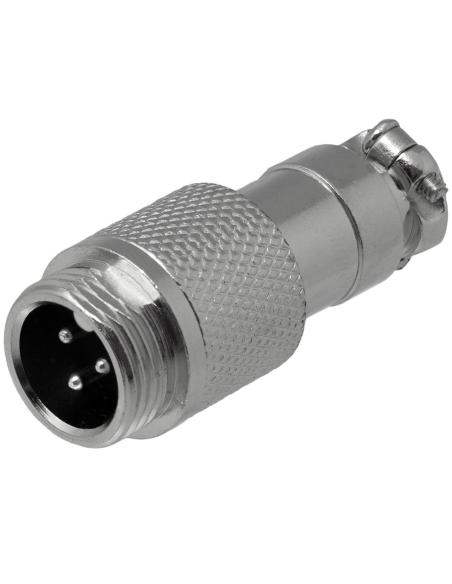 CONNECTEUR MÂLE 3 BROCHES GX12