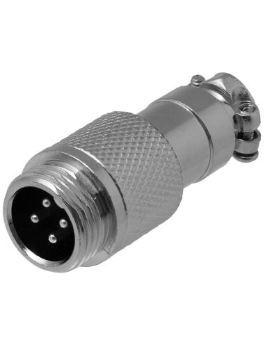 CONNECTEUR MÂLE GX12 À 4 BROCHES
