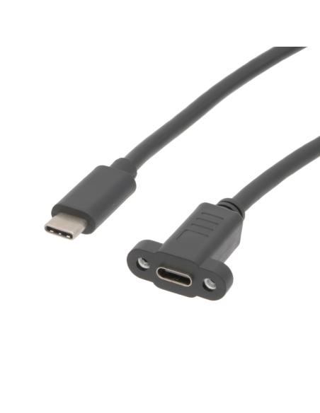 USB-C-MÄNNLICHE - WEIBLICHE PANELVERBINDUNG 1m