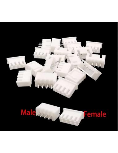 JST XH 2.54 4 broches CONNECTEUR C.I. MÂLE