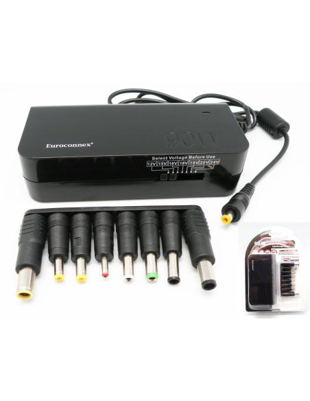 CARREGADOR UNIVERSAL REGULÁVEL 12-24V 120W + USB 2A