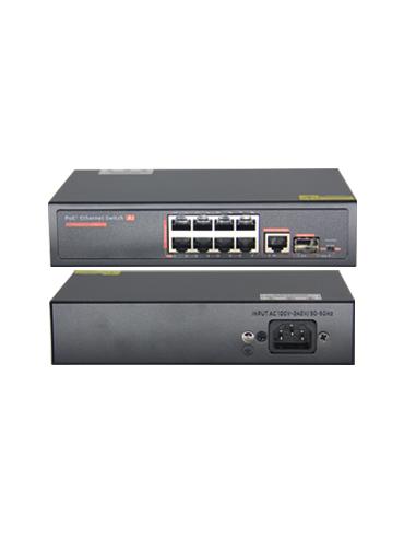 Commutateur PoE IEEE 802.3af/at 8 ports 10/100/1000 Mbps (fin de gamme PSE) + 1 sfp