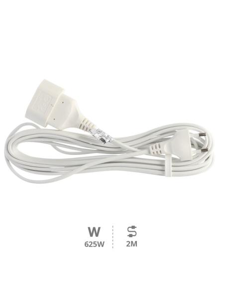 ELEKTRISCHE VERLÄNGERUNG 2x0.75mm 2M WEISS