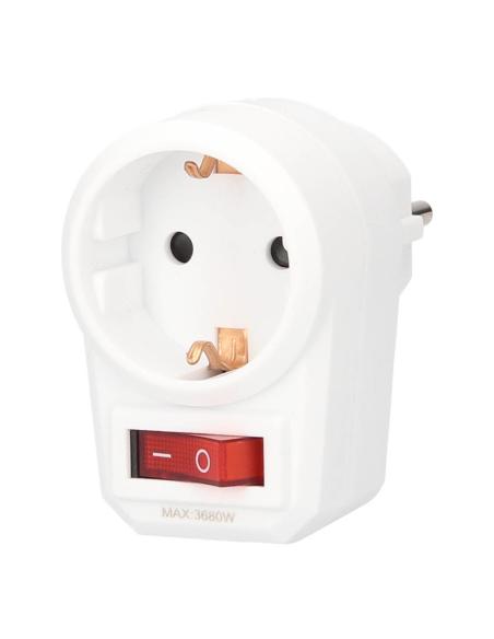 EINFACHER SCHUKO-DIEB MIT SCHALTER 16A/250V