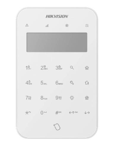 TECLADO PARA CENTRAL AXPRO CON LCD DS-PK1-LT-WE