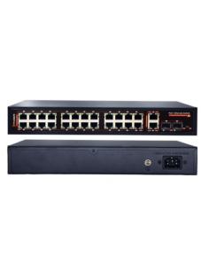 24-Port 10/100/1000Mbps IEEE 802.3af/at PoE Switch (End-Span PSE)+ 2 SFP