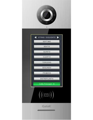 PLAQUE VIDÉO 2 MAINS AVEC ÉCRAN TACTILE PERSONNALISABLE DE 7" + CONTRÔLE D’ACCÈS + VIDÉOSURVEILLANCE