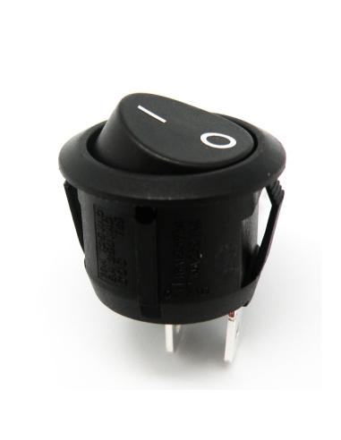 2P-KIPPSCHALTER SCHWARZ 250V6A Ø20mm