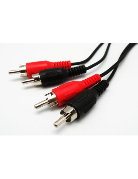 CONEXION 2 x RCA MACHO - 2 x RCA MACHO 1,5m