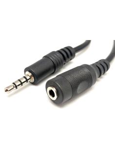 CONEXION JACK 3,5mm 4 CONTACTOS MACHO-HEMBRA 3m