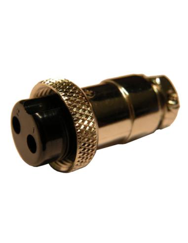 CONNECTEUR MICRO FILETAGE FEMELLE 2P