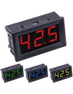 VOLTIMETRO DIGITAL COLOR ROJO 3 DIGITOS 0.56" DC0-100VDC