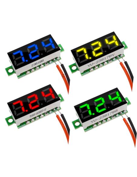 GELBES DIGITALVOLTMETER 0,28", DC0-100V, 3 DRÄHTE