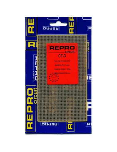 PLAQUE C.I À POIS 2,54 BAKÉLITE 90x155mm CT-3