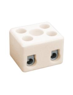 REGLETA CERAMICA 2 CONTACTOS 250V 16A