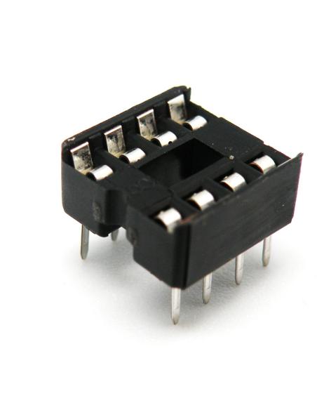 SOQUETE 8 PINOS 7,62mm PASSO 2,54mm