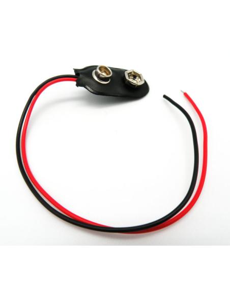 CLIP PARA BATERIA DE 9V COM CABO