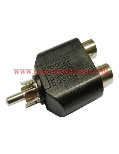 RCA-MÄNNLICHER ADAPTER -2 x RCA-WEIBCHEN