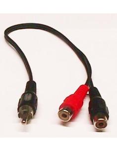 CONNEXIÓ 1 RCA MASCLE - 2 x RCA FEMELLA 0,3m 0685