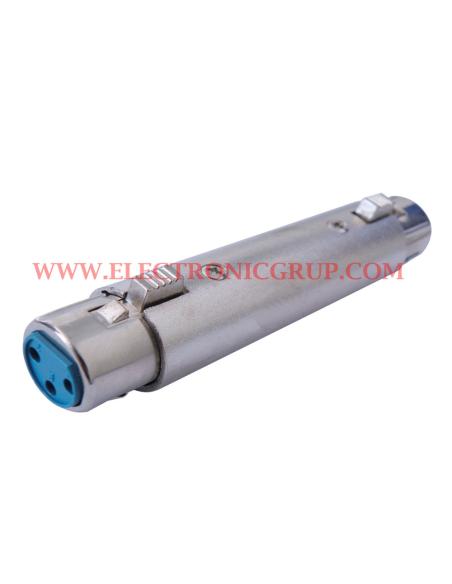 ADAPTADOR XLR 3P HEMBRA - XLR 3P HEMBRA