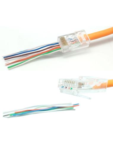 RJ45 KAT.6-STECKER ÜBER KABEL