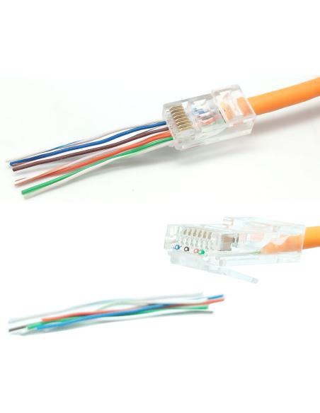 RJ45 KAT.6-STECKER ÜBER KABEL