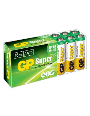PILE ALCALINE AA (LR6) 1,5V BOÎTE 16 UNITÉS