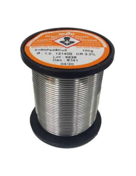 TIN ROLL Sn60Pb38Cu2 100gr