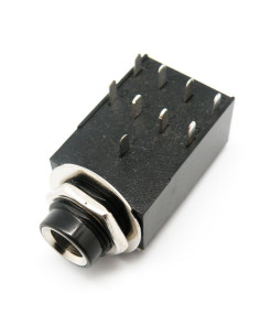 CONECTOR JACK ESTEREO 6,4mm HEMBRA C.I. 9 PATAS