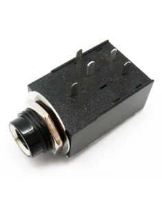 CONECTOR JACK ESTEREO 6,4mm HEMBRA C.I. 5 PATAS