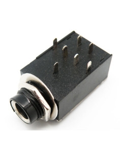 CONECTOR JACK ESTEREO 6,4mm HEMBRA C.I. 7 PATAS