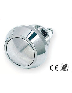 PULSADOR ANTIVANDALICO OFF-(ON) 12mm ACERO 2A/36V