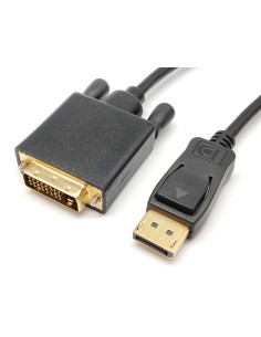 CONEXION DISPLAYPORT MACHO - DVI (24+1) MACHO 1,8m