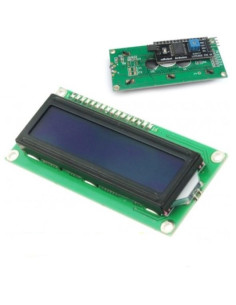 DISPLAY IIC/12C LCD1602 FONDO AZUL CON DRIVER
